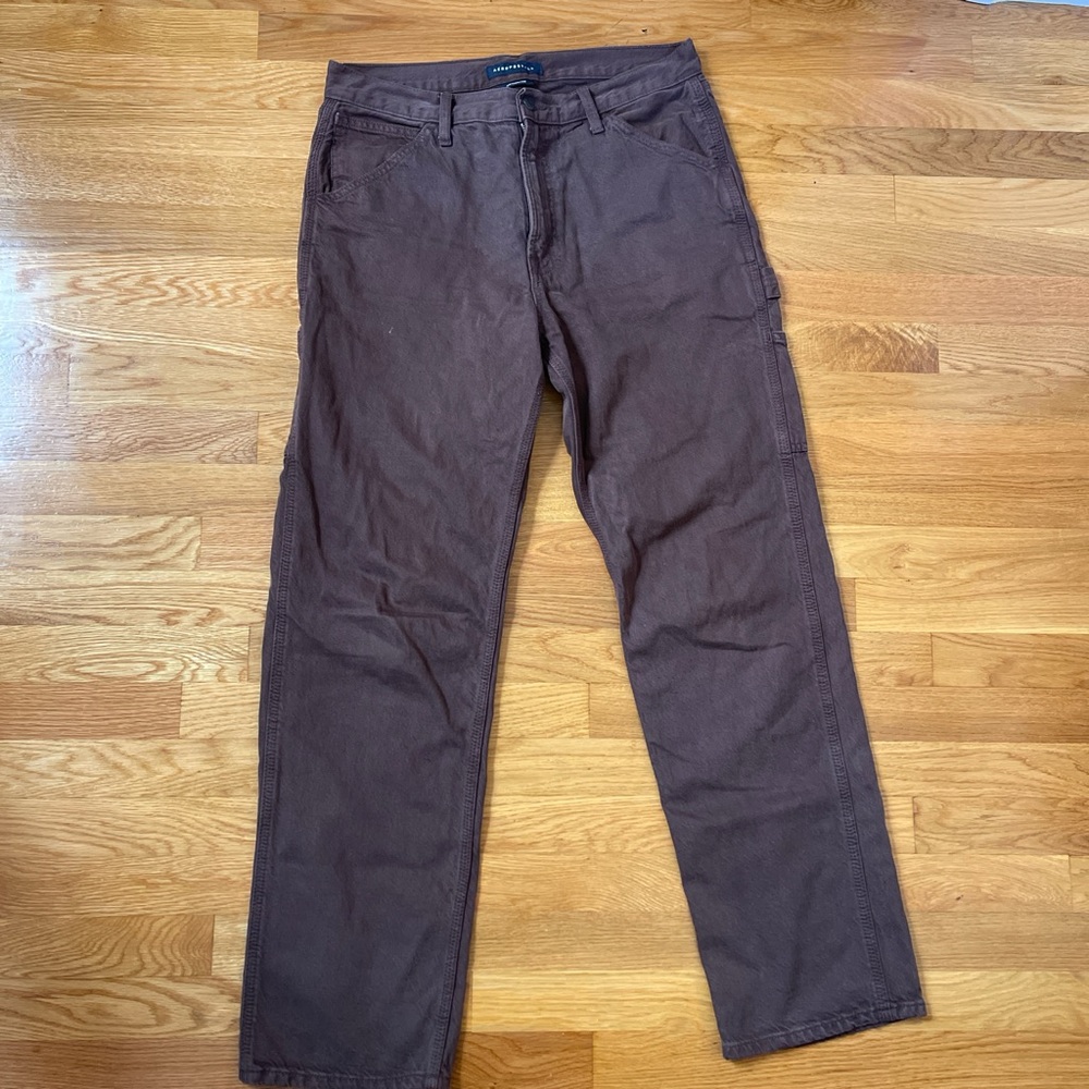 Aeropostale Brown painters Pants with Relaxed Fit